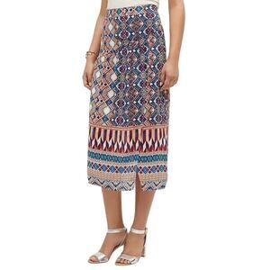 Women's Size 6‎ HD in Paris Olympia Silk Boho Festival Skirt $148 Anthropologie